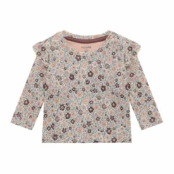 Ripp-Langarmshirt Blümchen