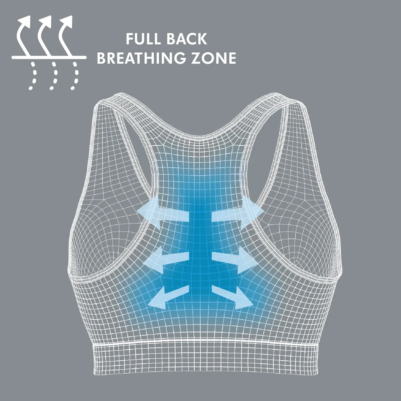 Schlaf Bustier weiß Gr. M Keep Cool