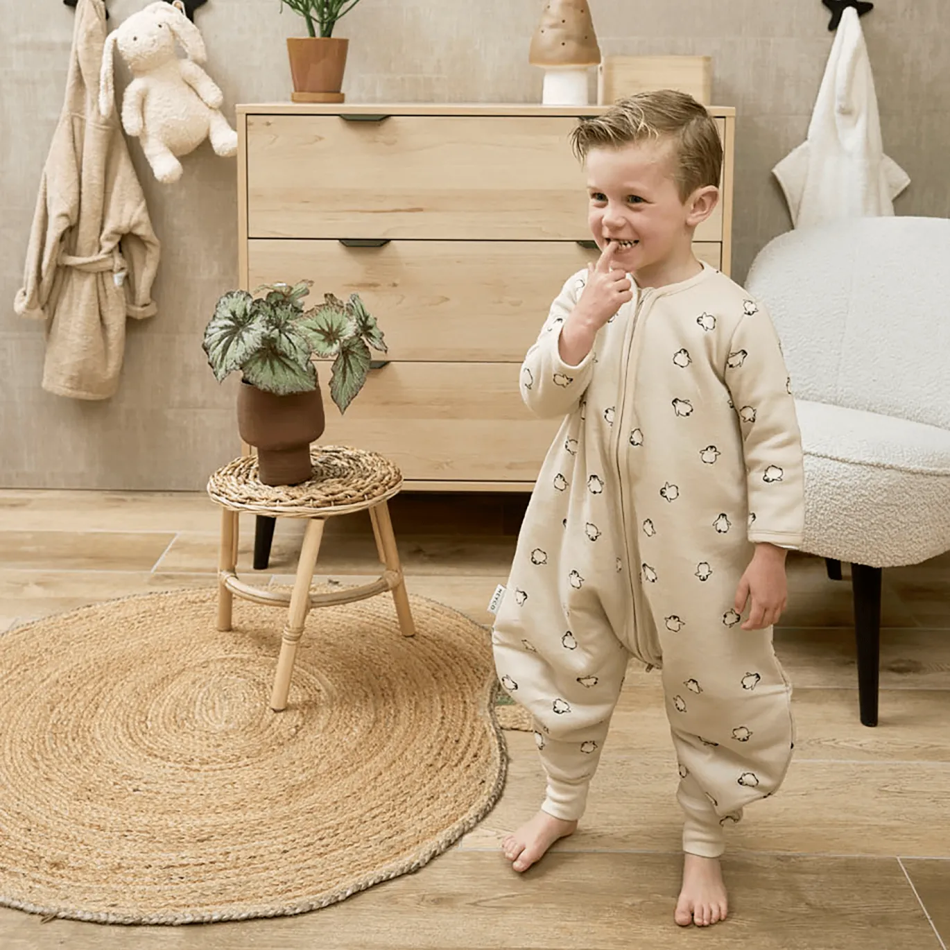 Schlafsack-Overall Jumper Pinguin 80 cm