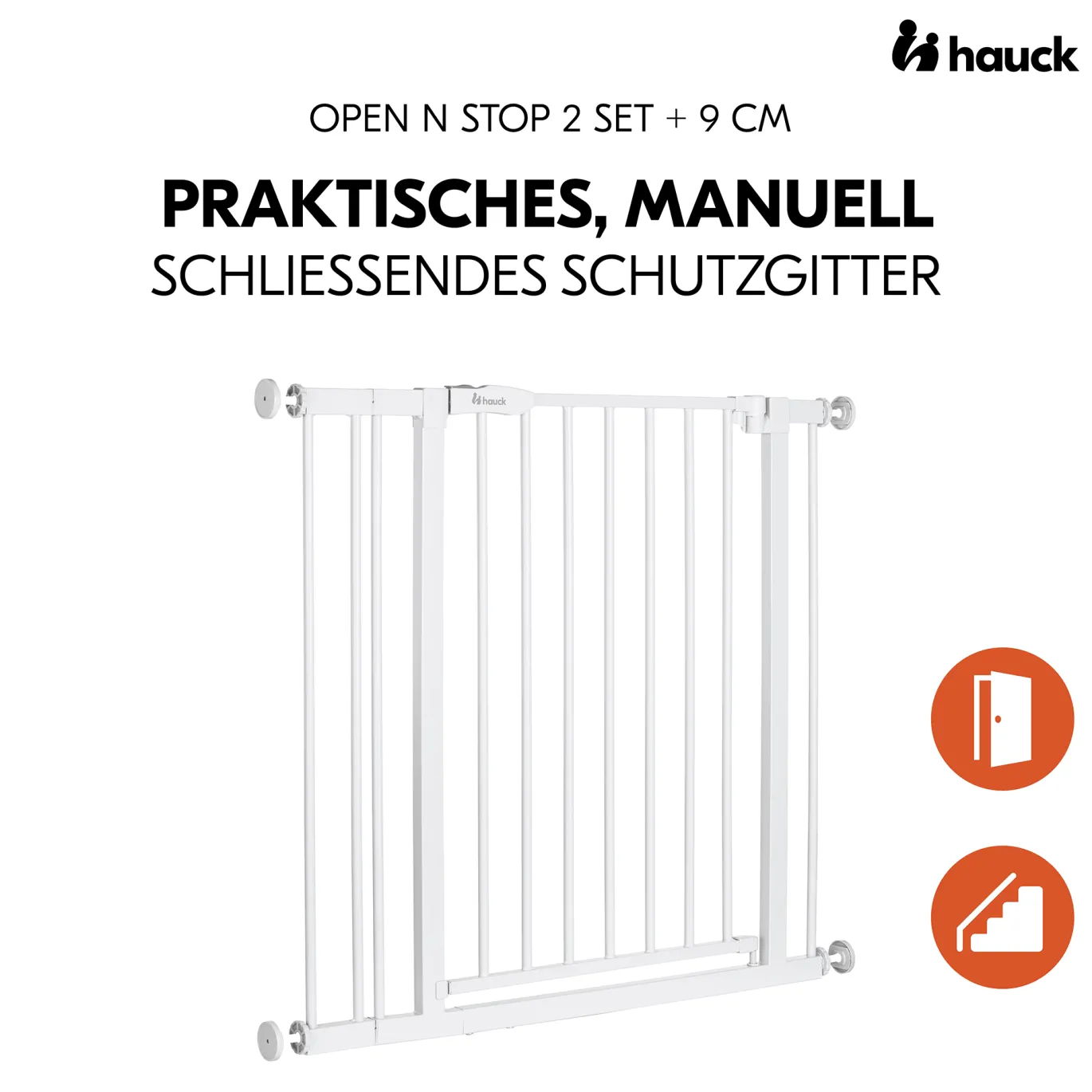 Schutzgitter-Set Open N Stop 2 mit 9 cm Verlängerung White