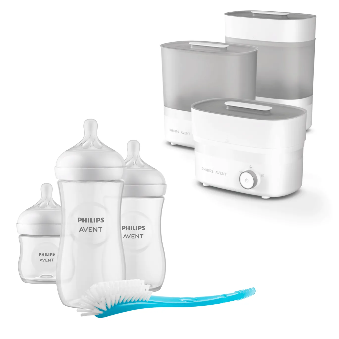 Set Sterilisator Premium SC 293/00 mit Flaschen Starter-Set SCD837/12