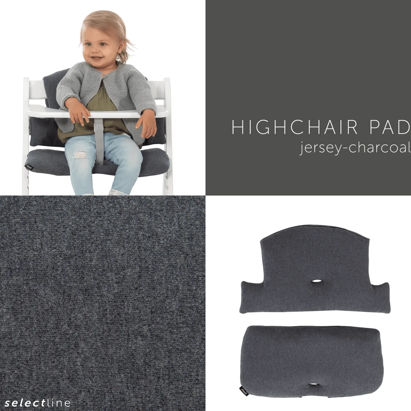 Set Alpha Plus Creme & Alpha Select Jersey Charcoal
