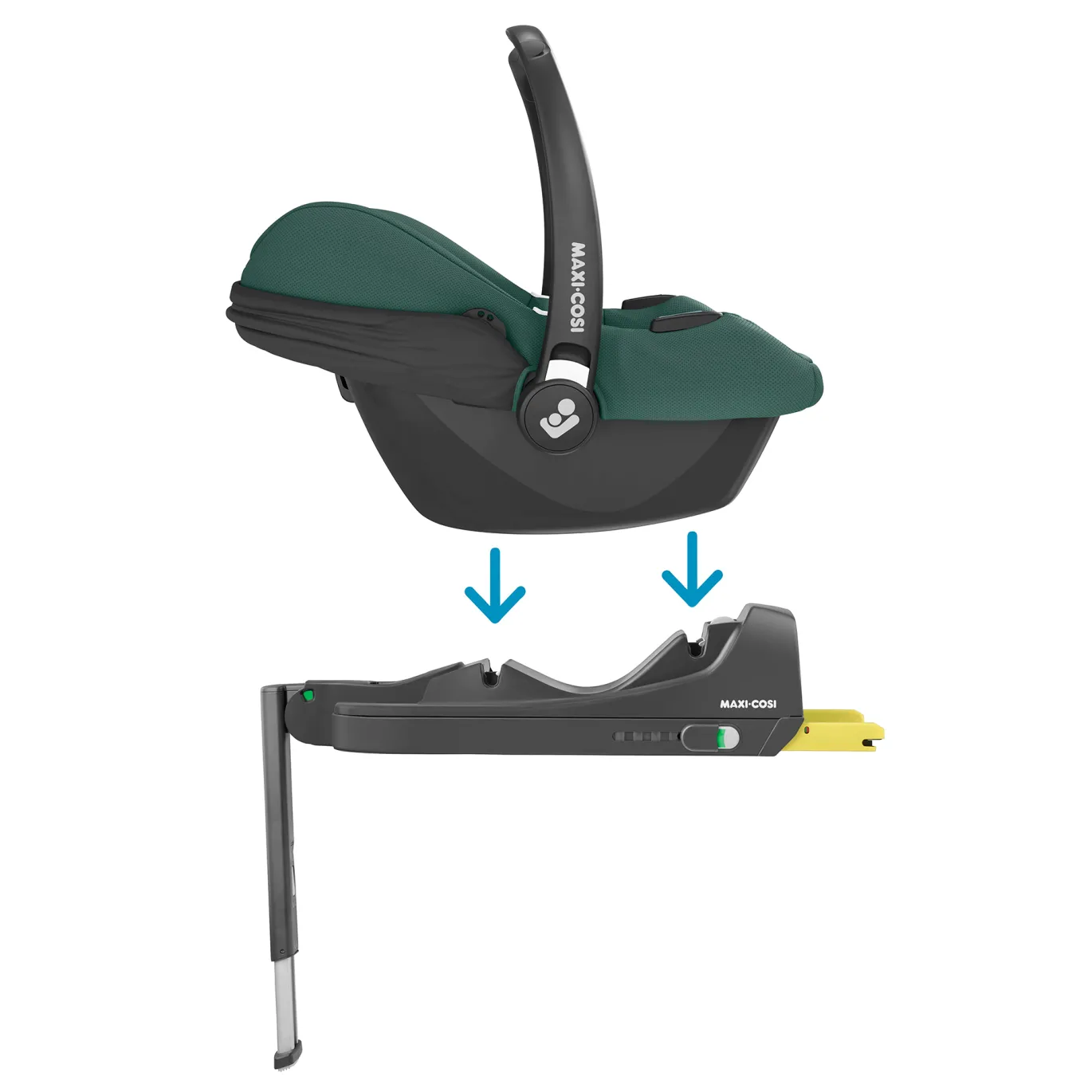 Set CabrioFix i-Size Essential Green mit Base