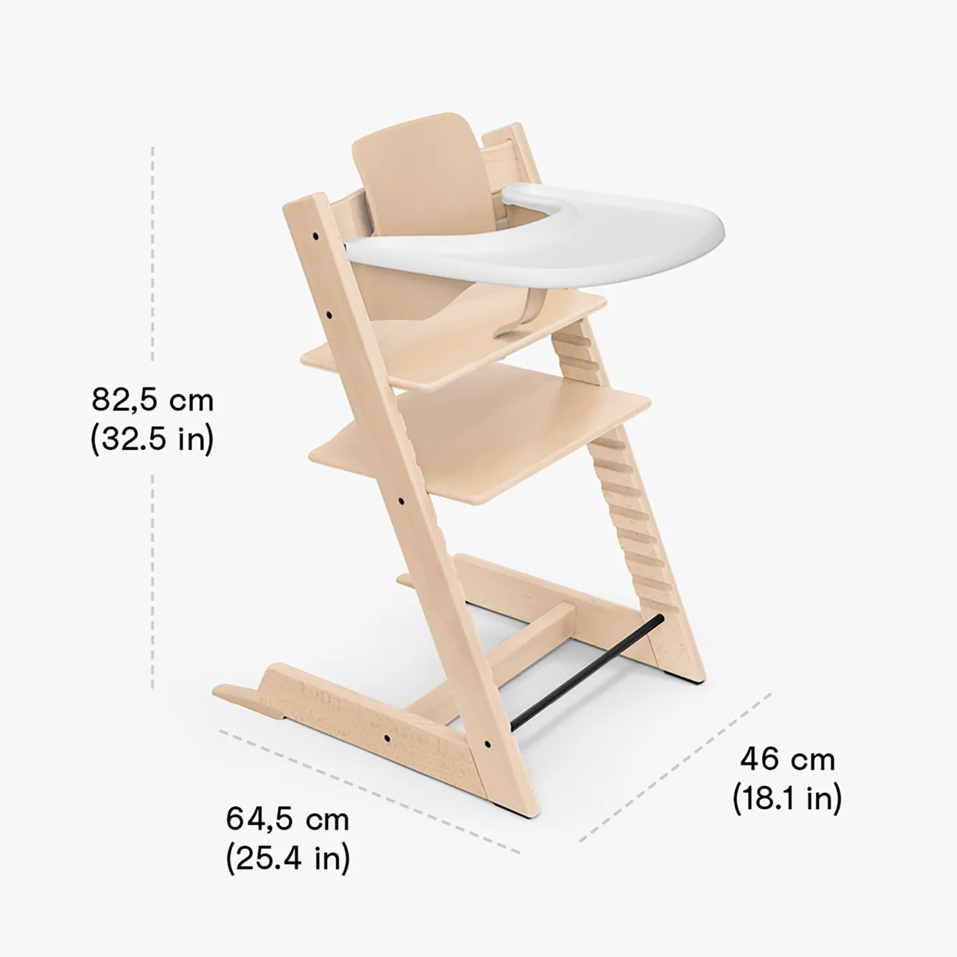 Set Tripp Trapp® Natural mit Baby Set und Tablett