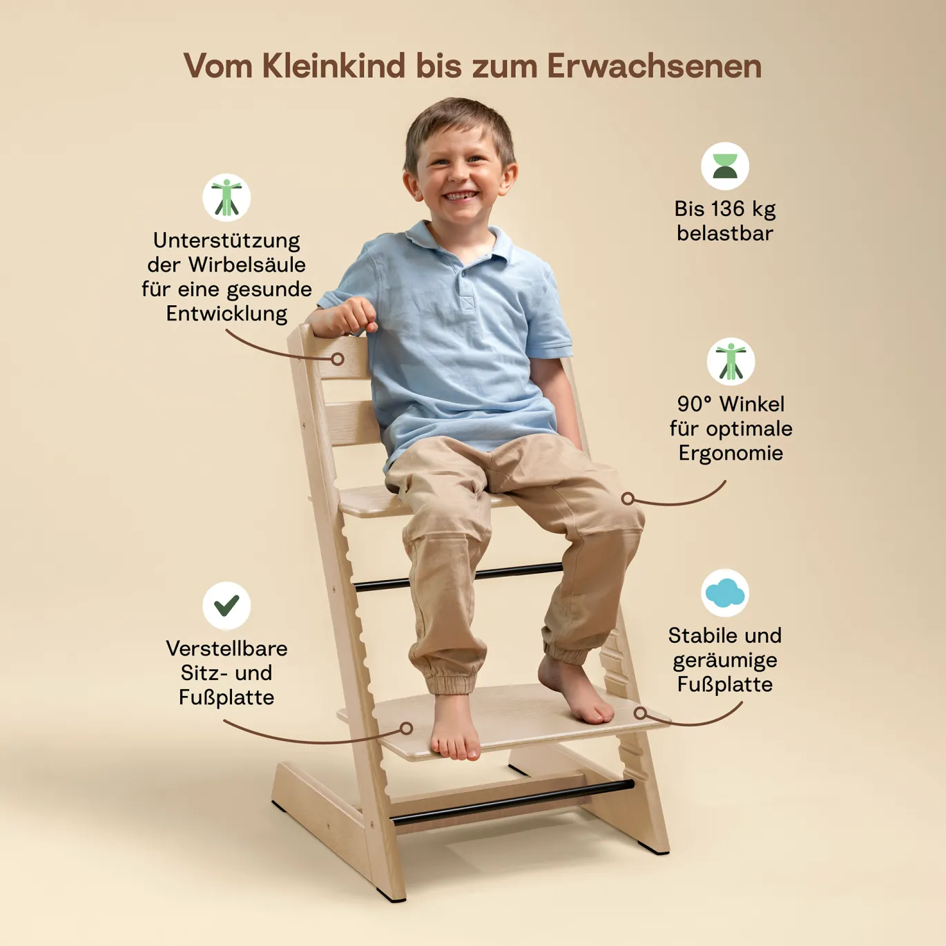 Set Tripp Trapp® Natural mit Baby Set und Tablett