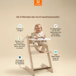 Set Tripp Trapp® Schwarz mit Baby Set und Tablett
