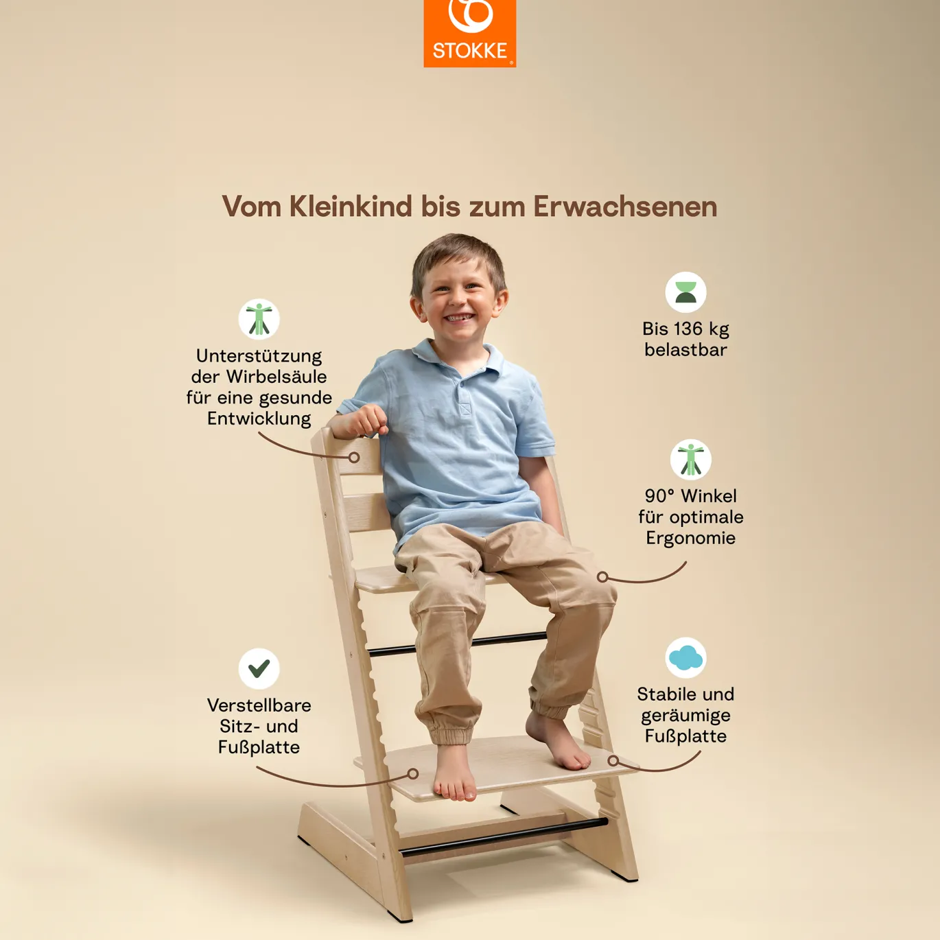 Set Tripp Trapp® Schwarz mit Baby Set und Tablett