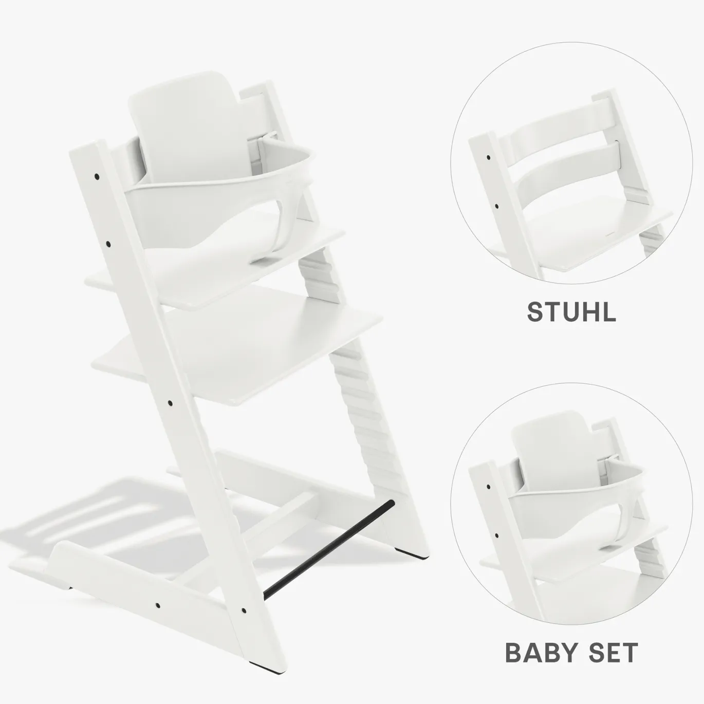 Set Tripp Trapp® Weiß mit Baby Set²