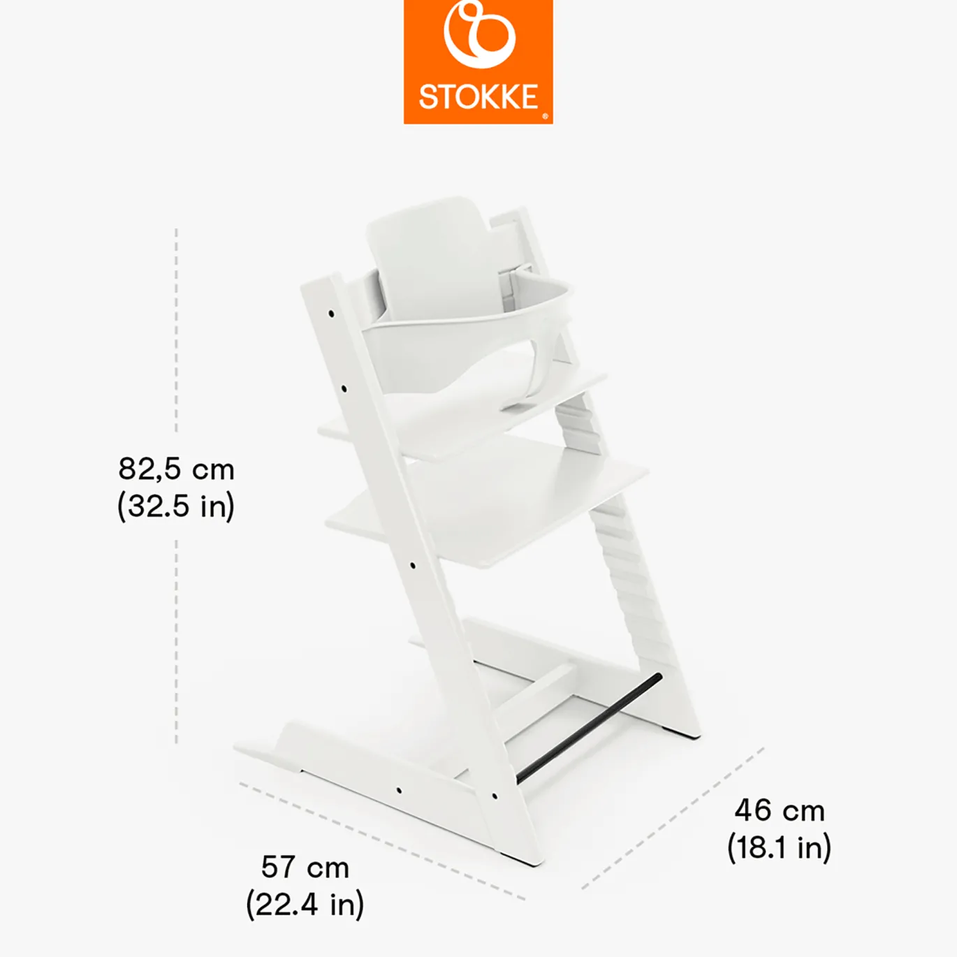 Set Tripp Trapp® Weiß mit Baby Set²