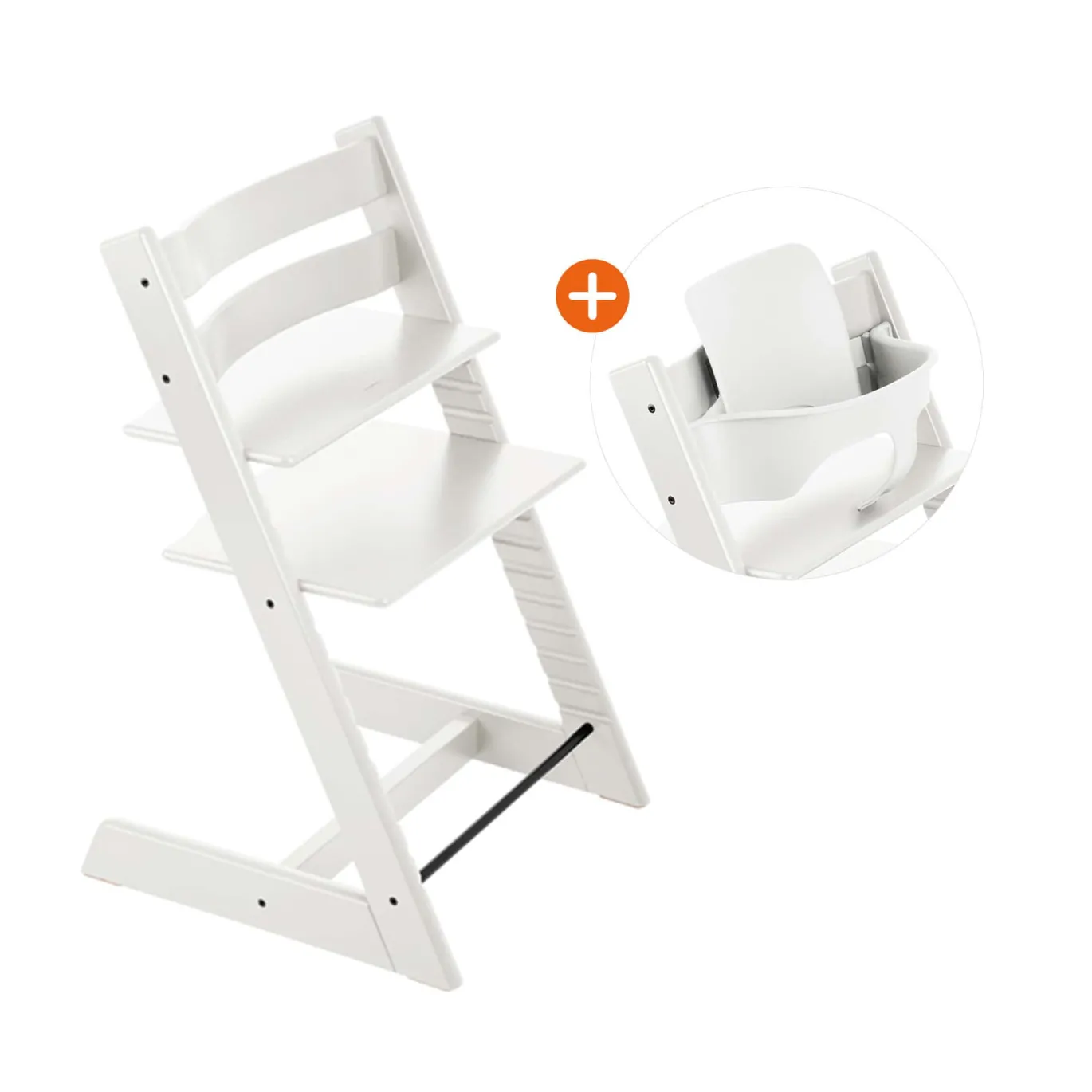 Set Tripp Trapp® Weiß mit Baby Set²