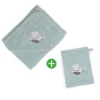 Set Waschhandschuhe mit Badetuch Wal