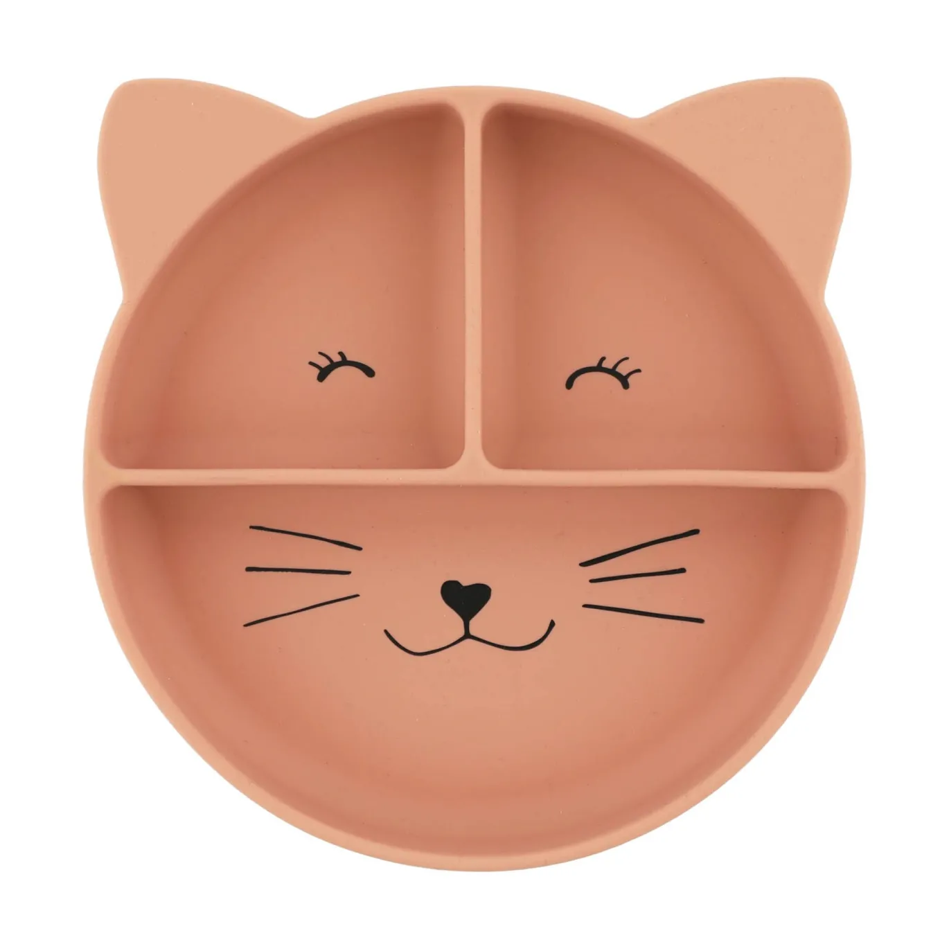 Silikon-Esslernteller mit Saugnapf Mrs. Cat