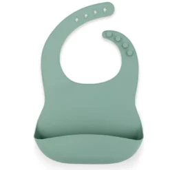 Silikon Lätzchen Ash Green