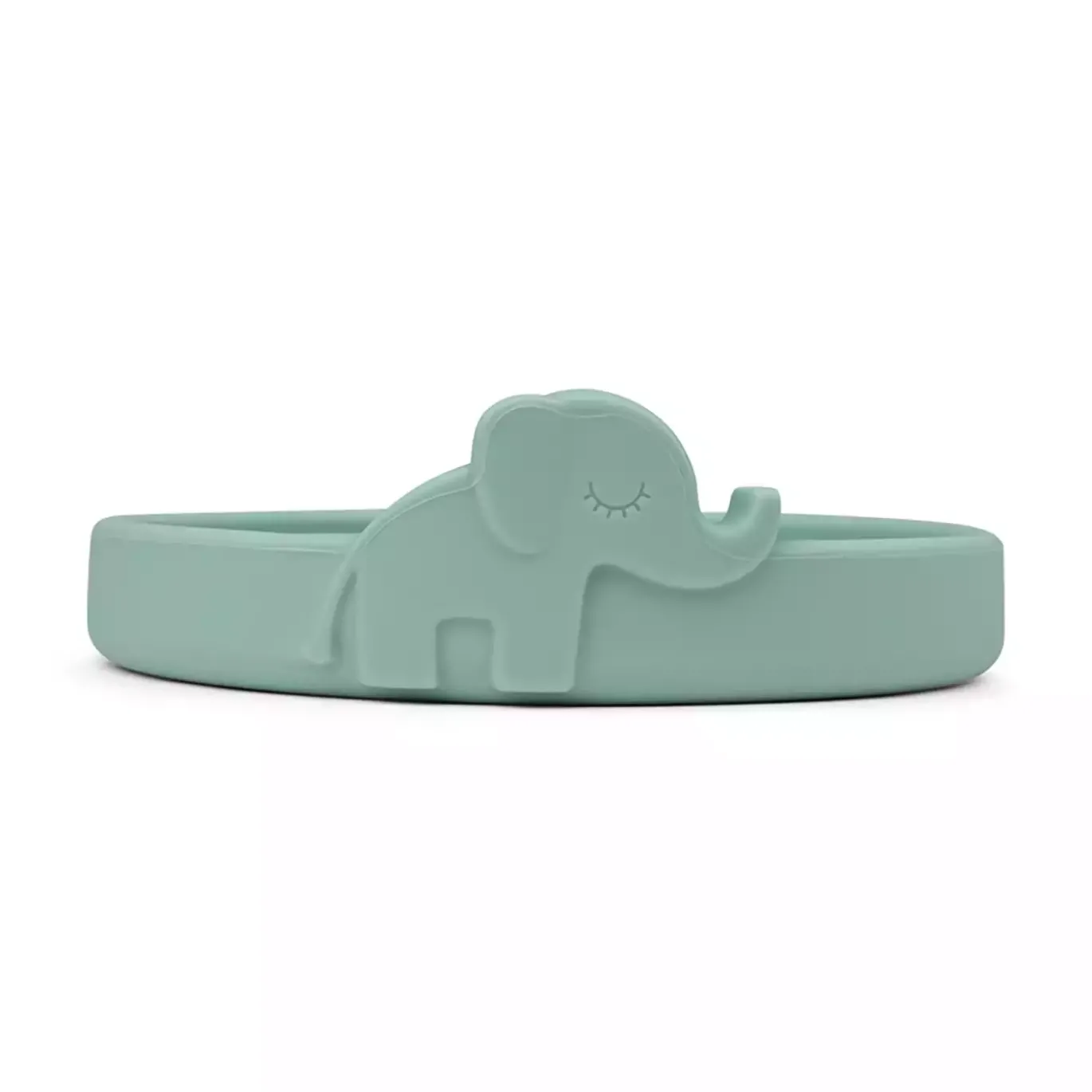 Silikon-Teller Peekaboo Elphee Blau