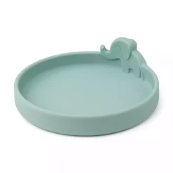 Silikon-Teller Peekaboo Elphee Blau
