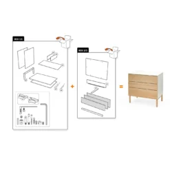 Sleepi™ Kommode Natural Teil 1 von 2