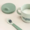 Snack- & Trinkbecher-Set Croco Grün