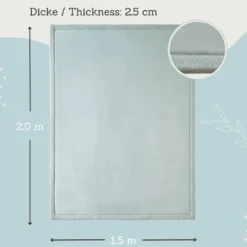 Spielteppich Cloud Soft Mint 200 x 150 cm