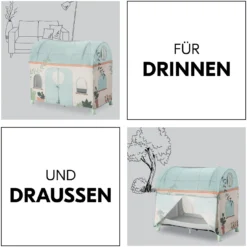 Spielzelt für Reisebett Plants