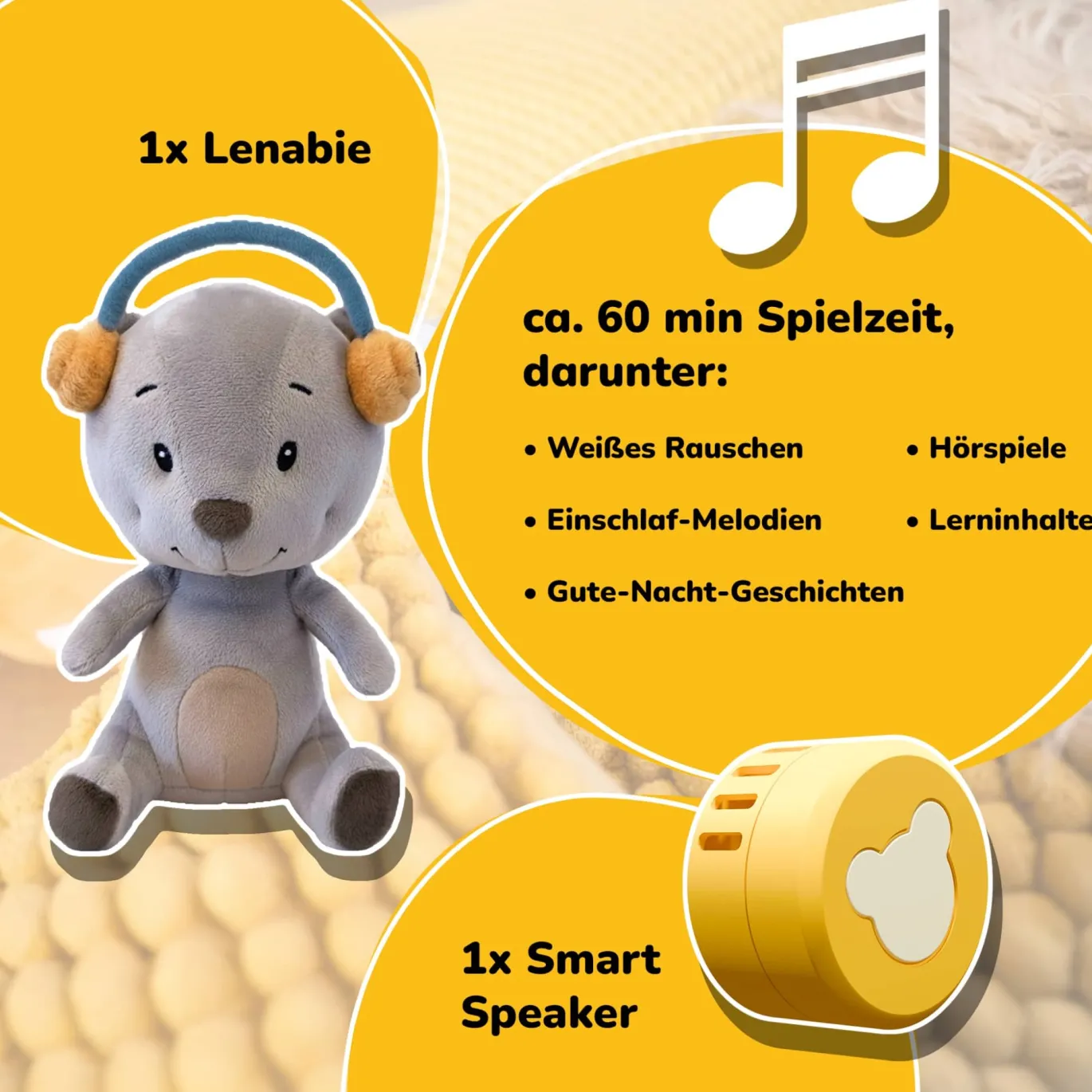 Starter Kit Lenabie Bär Aaron & Lenabo Smart Speaker