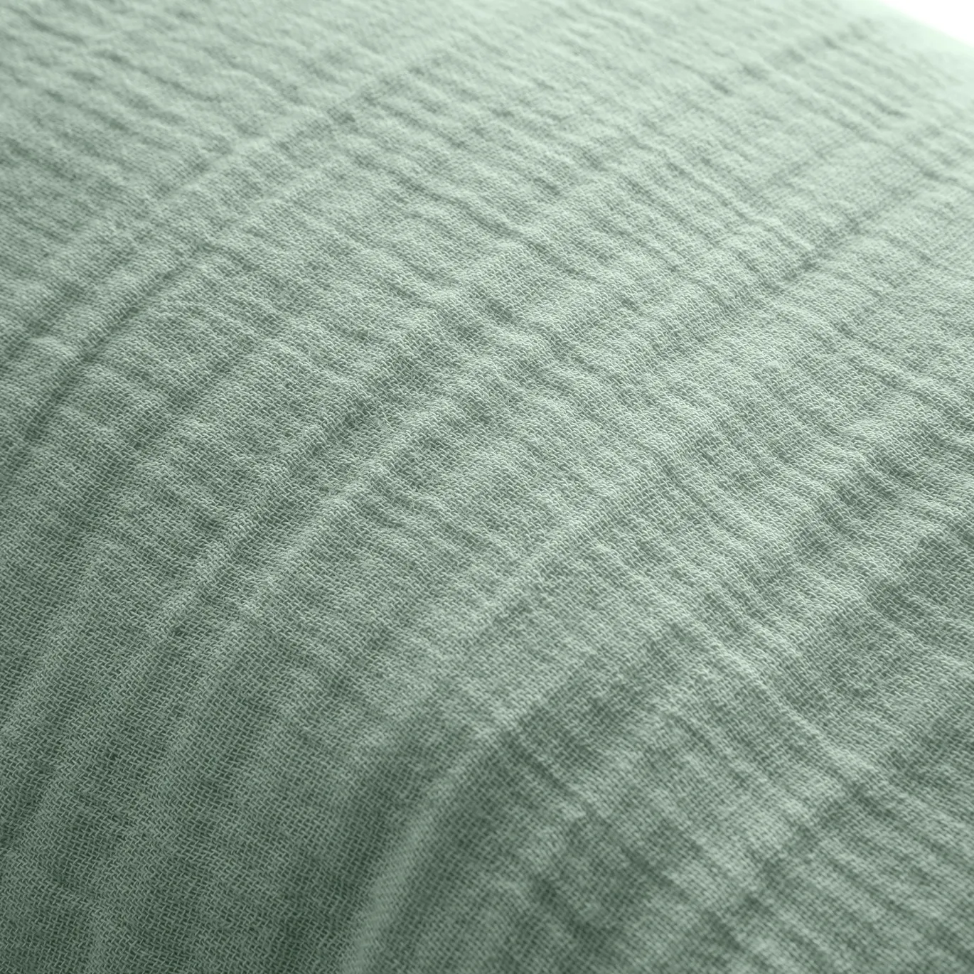 Stillkissen Musselin Frosty Green