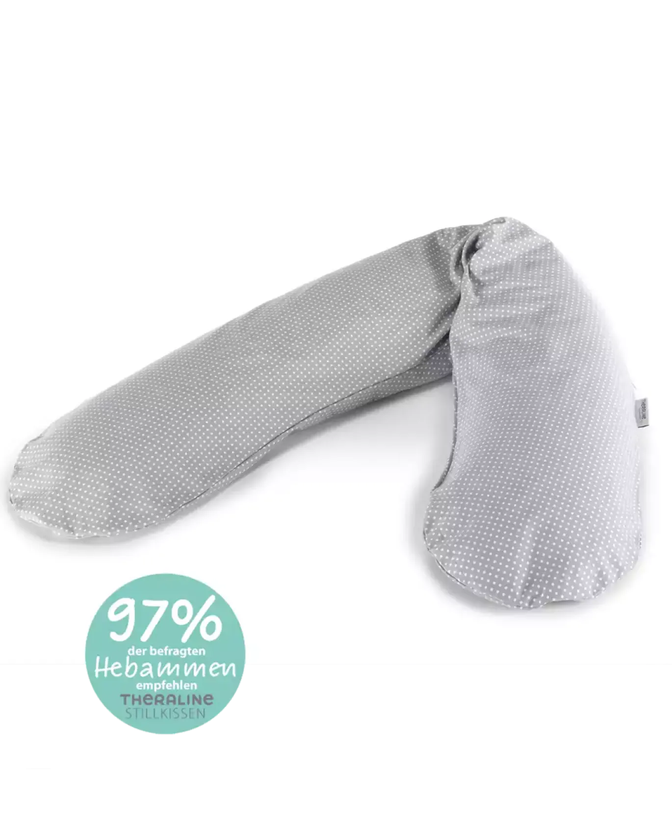 Stillkissen Original Punkte grau