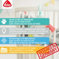 Stoffbuch Esel & Teddy