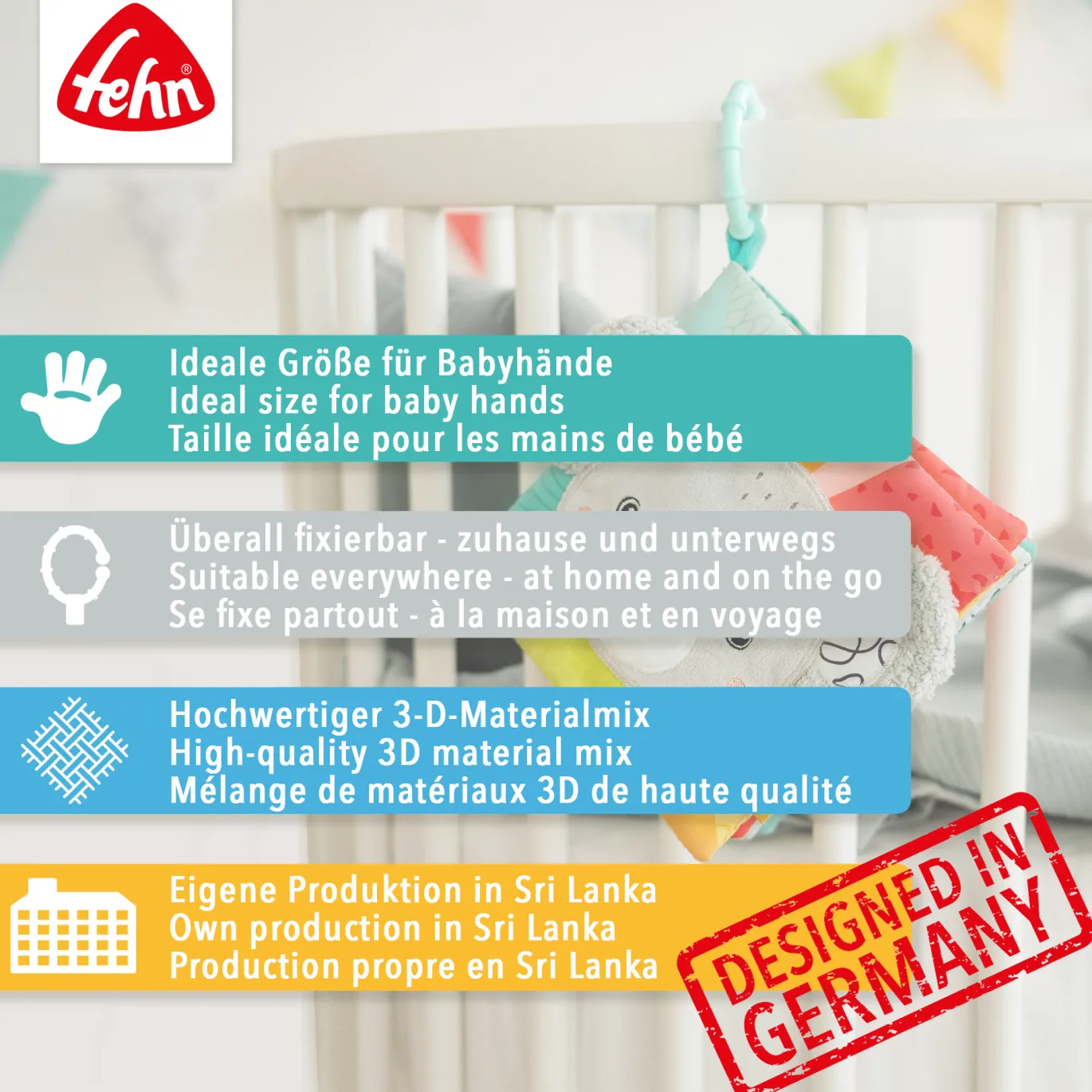 Stoffbuch Esel & Teddy