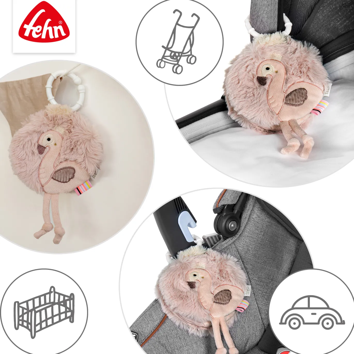 Stoffbuch Flamingo