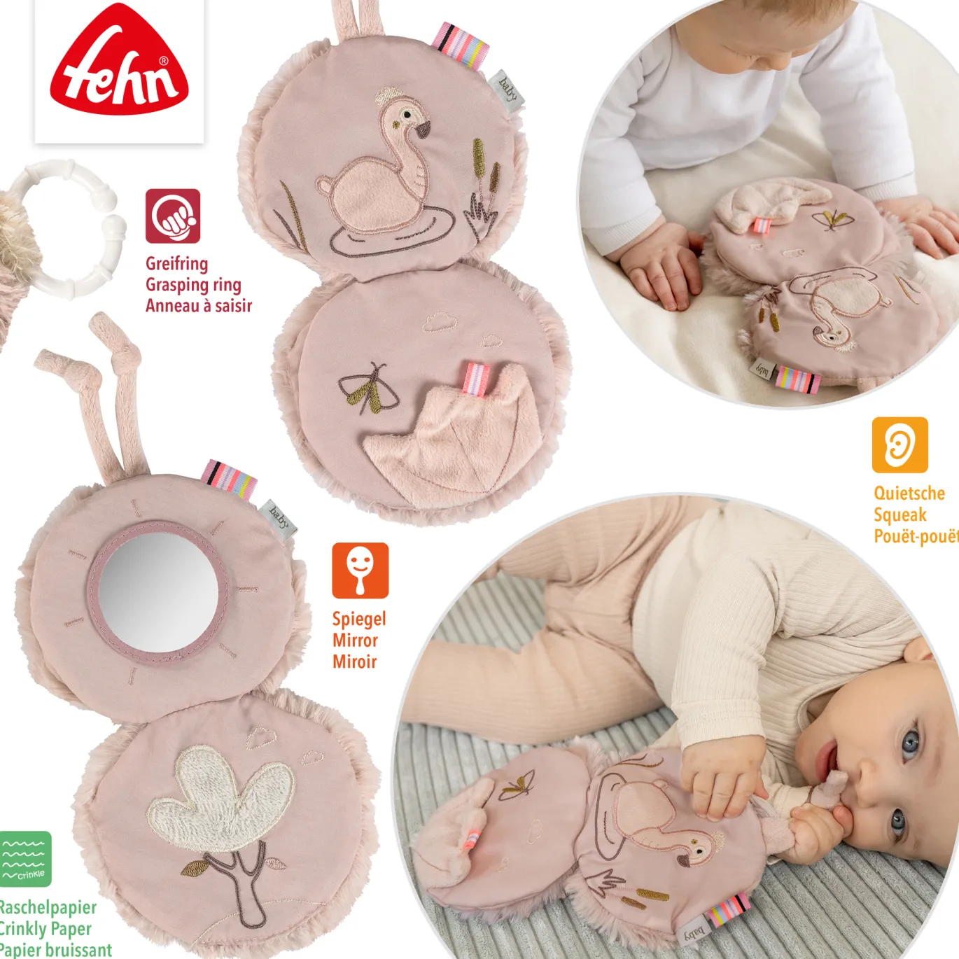 Stoffbuch Flamingo