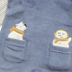 Strampler-Set Eisbär und Schneemann