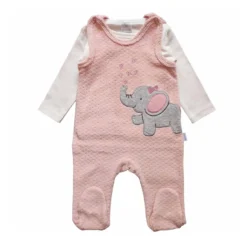 Strampler-Set Elefant