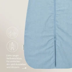 Studio Schlafsack Leinen Jeans Blue 60cm