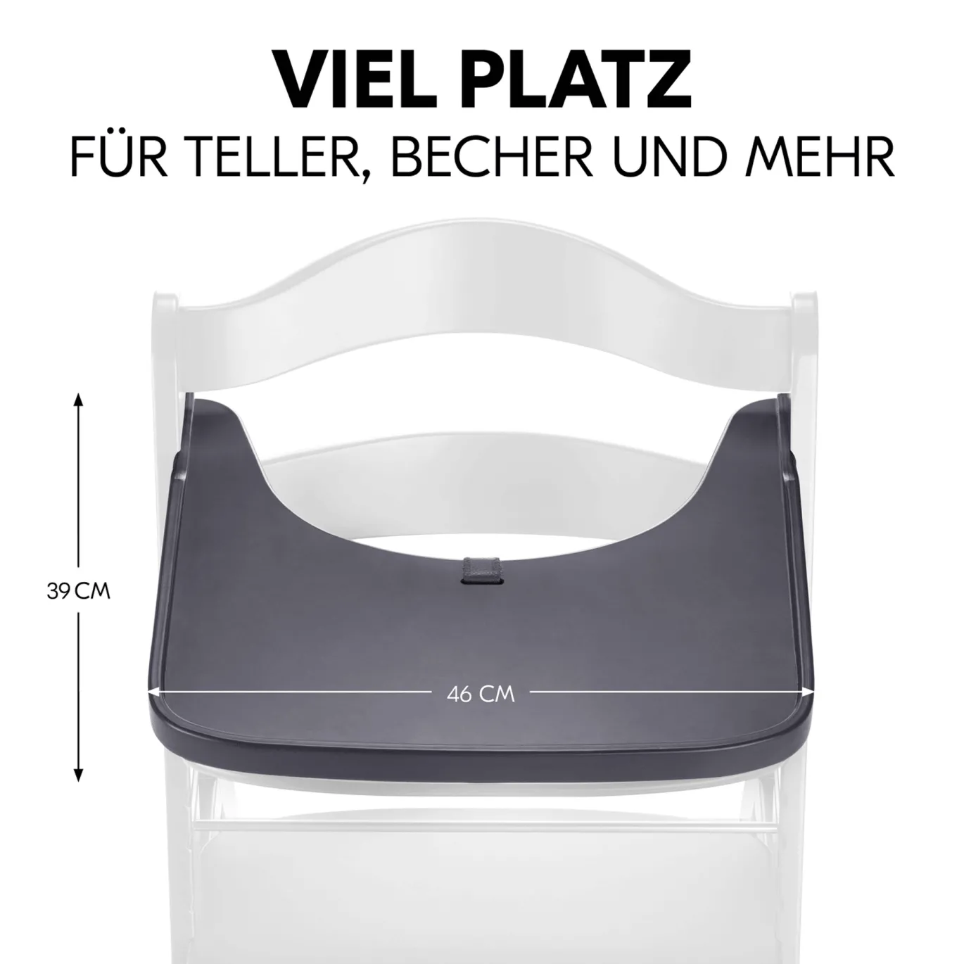 Tablett Alpha Dark Grey
