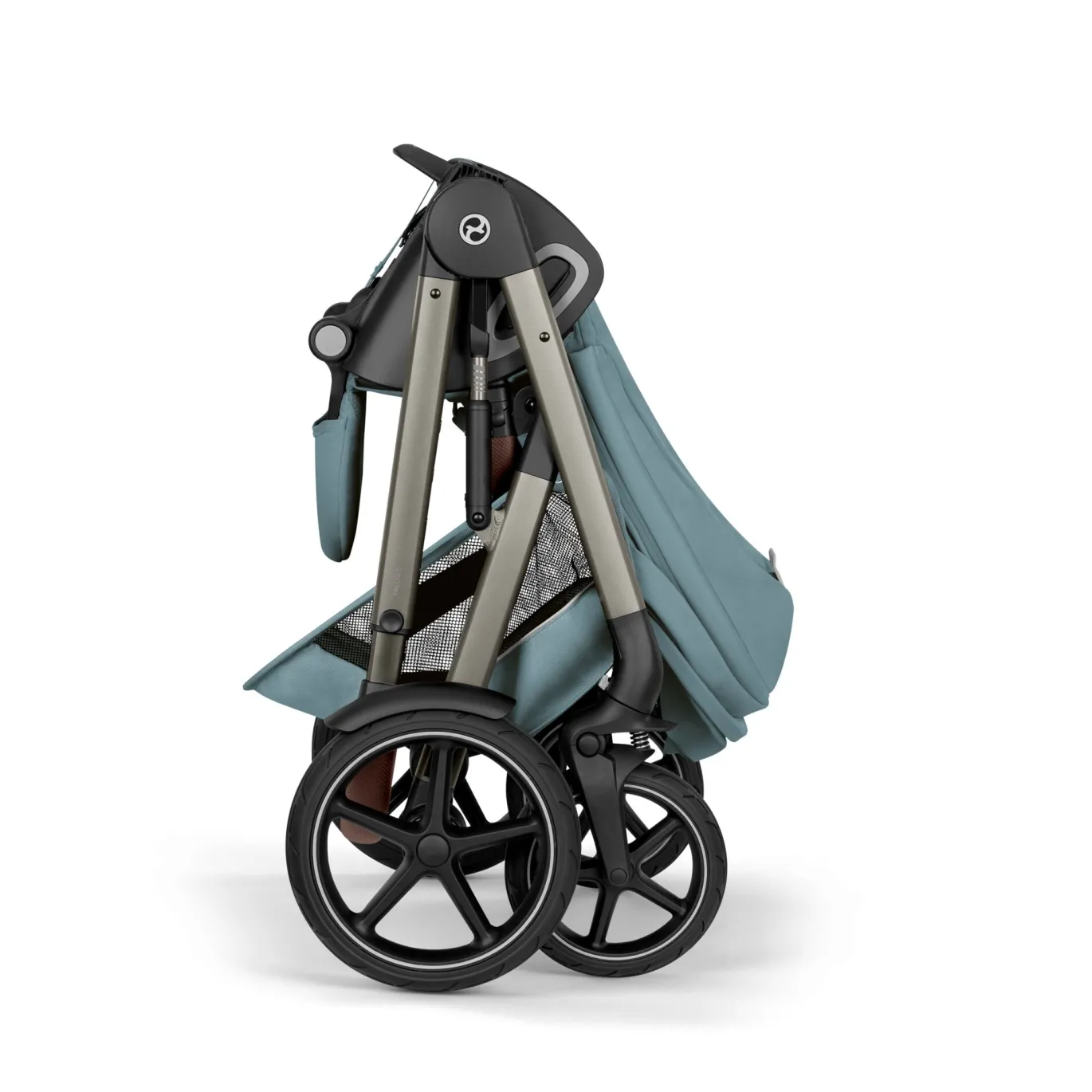 Talos S Lux Stormy Blue mit Rahmen in Taupe