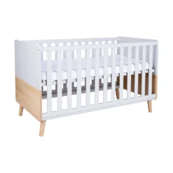 3-teiliges Babyzimmer Lovis mit Kommodenfüßen 85 cm für die schmale Wickelkommode