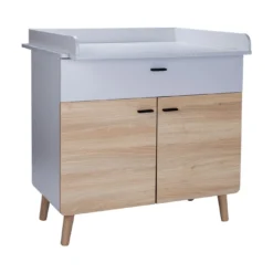 3-teiliges Babyzimmer Lovis mit Kommodenfüßen 85 cm für die schmale Wickelkommode