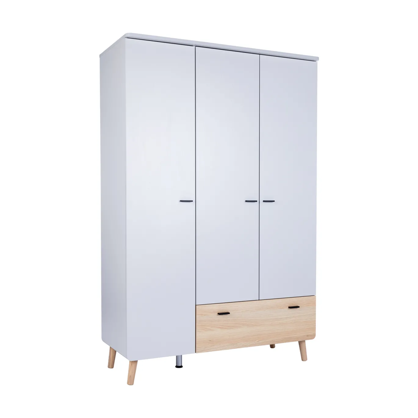 3-teiliges Babyzimmer Lovis mit Kommodenfüßen 85 cm für die schmale Wickelkommode