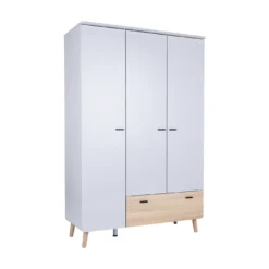 3-teiliges Babyzimmer Lovis mit Kommodenfüßen 92 cm für die schmale Wickelkommode