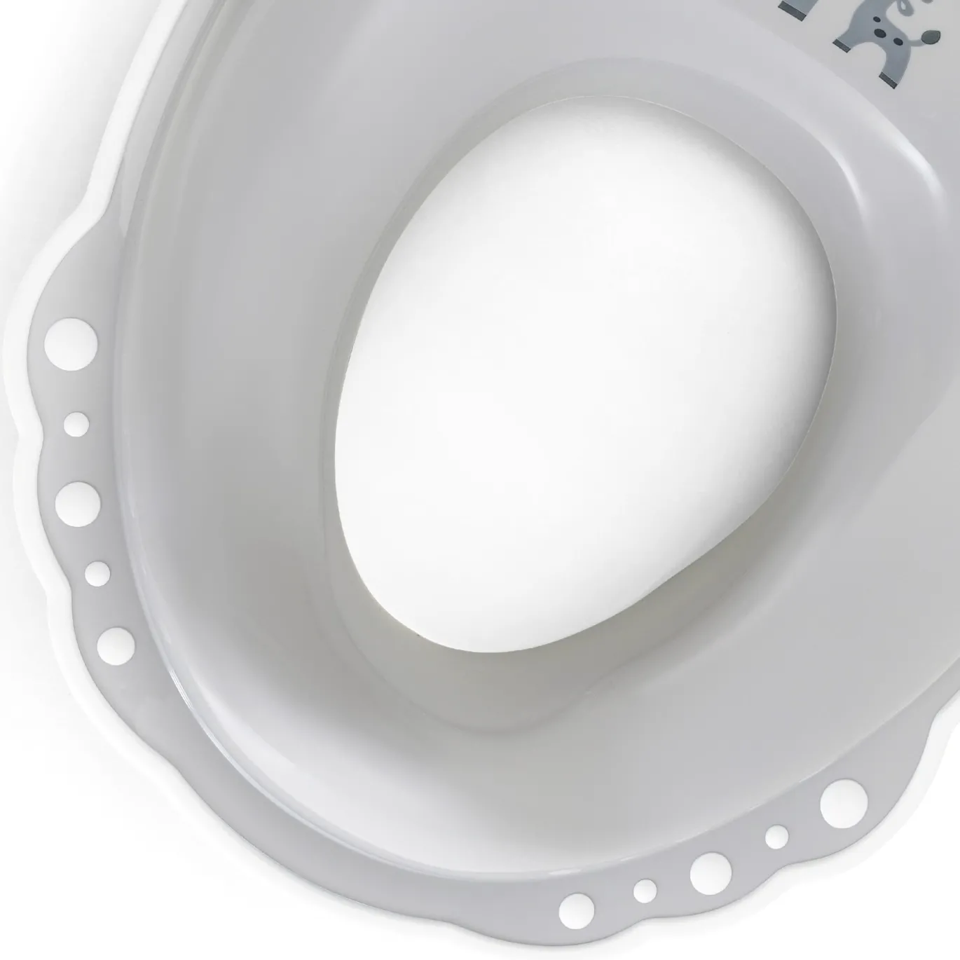 Toilettensitz grau