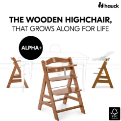 Treppenhochstuhl Alpha+ Walnut