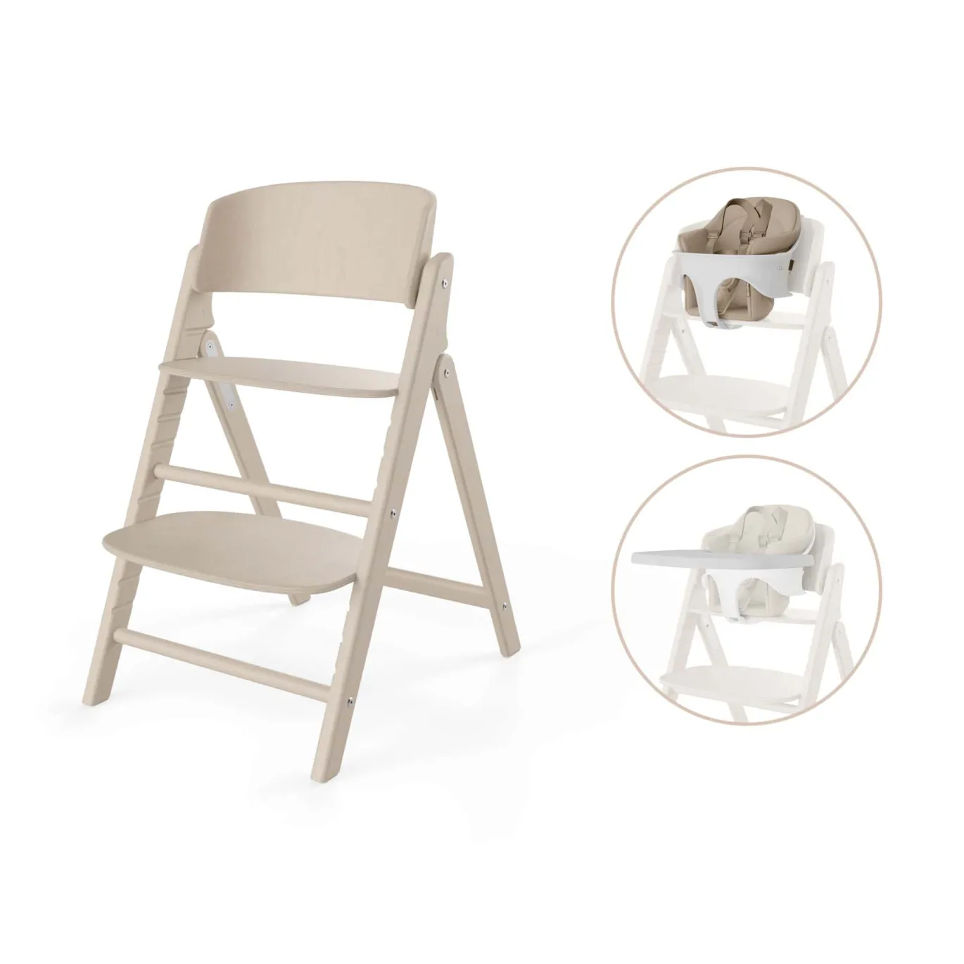 Treppenhochstuhl Click & Fold 3 in 1 All Natural