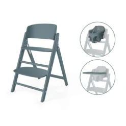 Treppenhochstuhl Click & Fold 3 in 1 Stone Blue