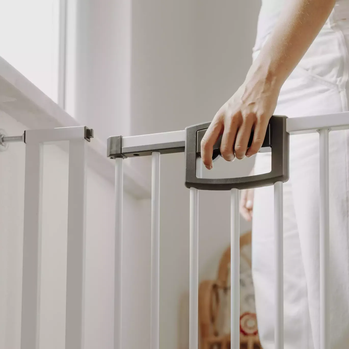 Treppenschutzgitter Easylock Plus 84,5 - 92,5 cm