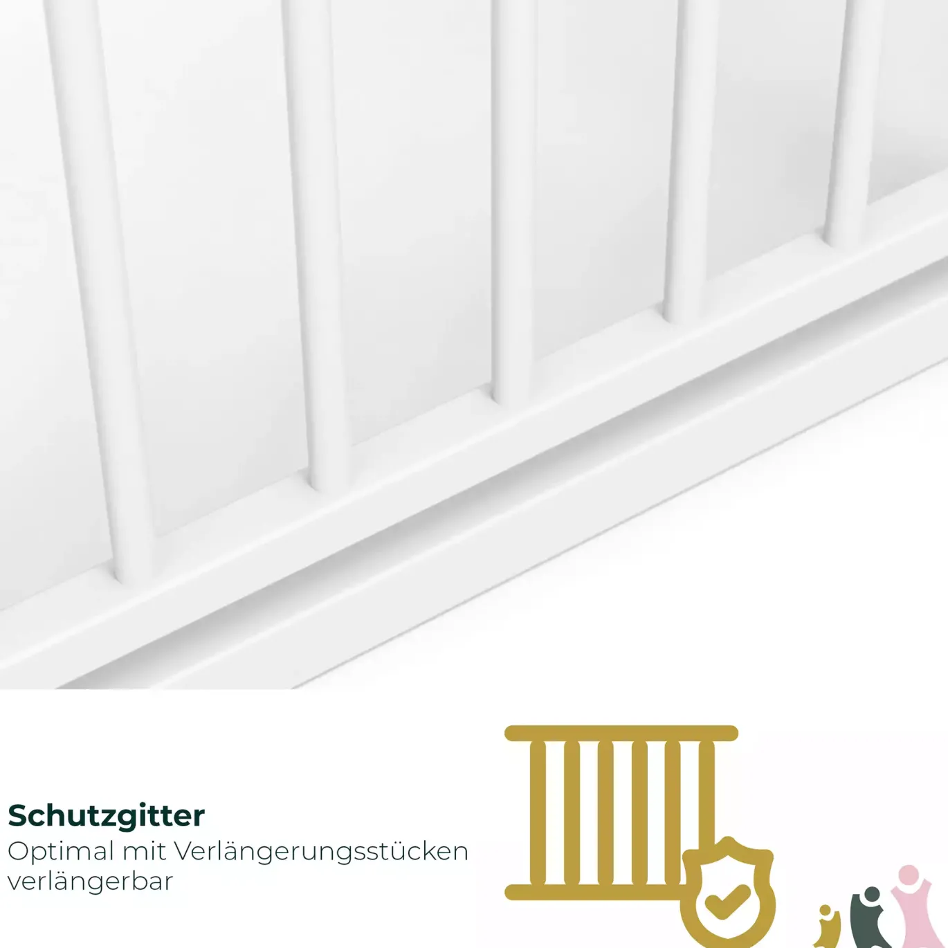 Treppenschutzgitter Easylock Plus 84,5 - 92,5 cm