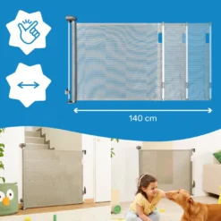 Treppenschutzgitter Safe & Roll ausziehbar