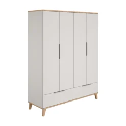 4-türiger Kleiderschrank Fiene