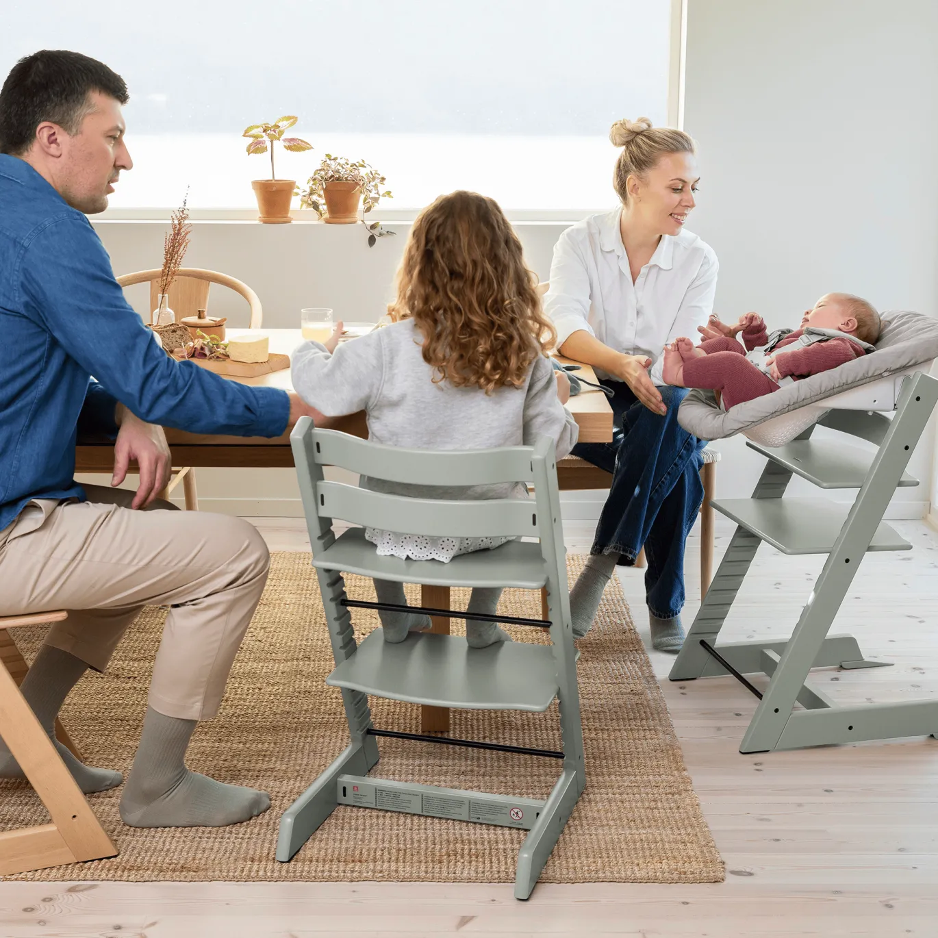 Trio Set Tripp Trapp® Buche Glacier Green