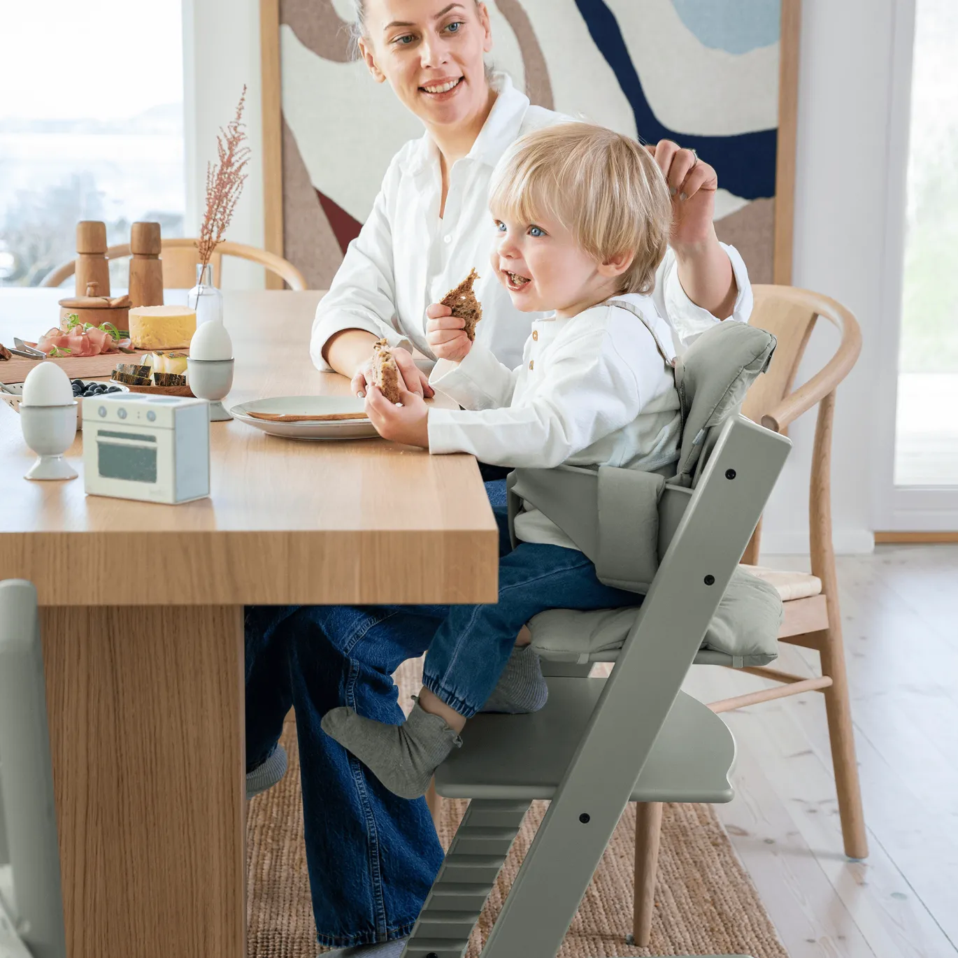 Trio Set Tripp Trapp® Buche Glacier Green