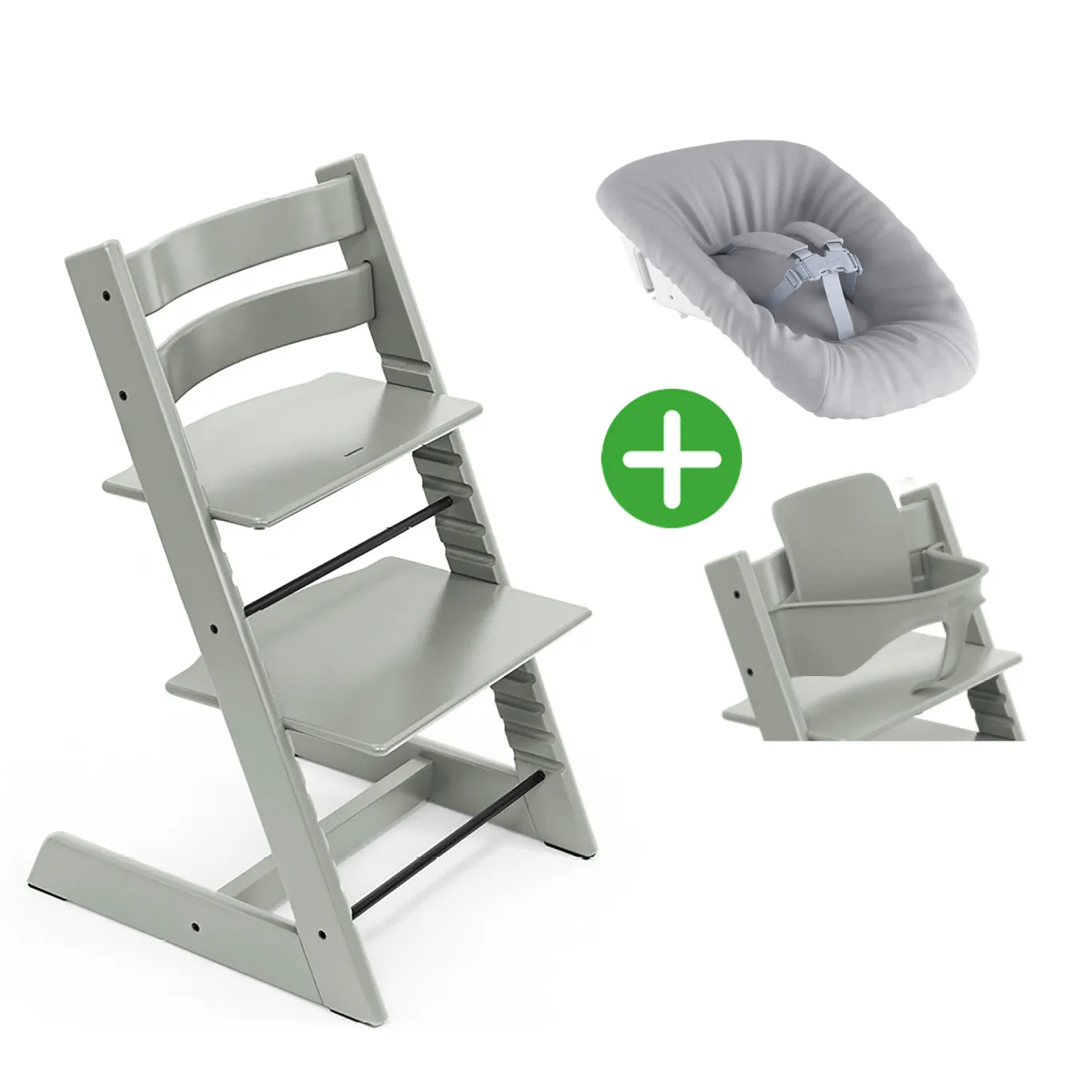 Trio Set Tripp Trapp® Buche Glacier Green